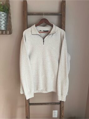 Rodd & Gunn Light Oatmeal Quarter Zip Sweater